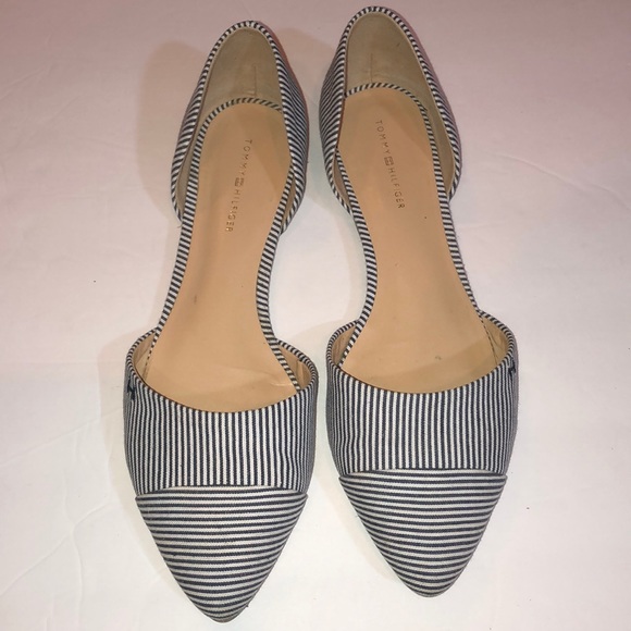 tommy hilfiger black flats